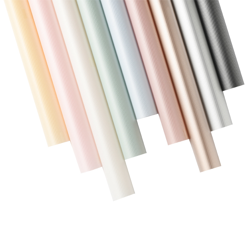 MYHC-04 Haze Line effen kleur verticaal patroon bloemenverpakkingsfilm