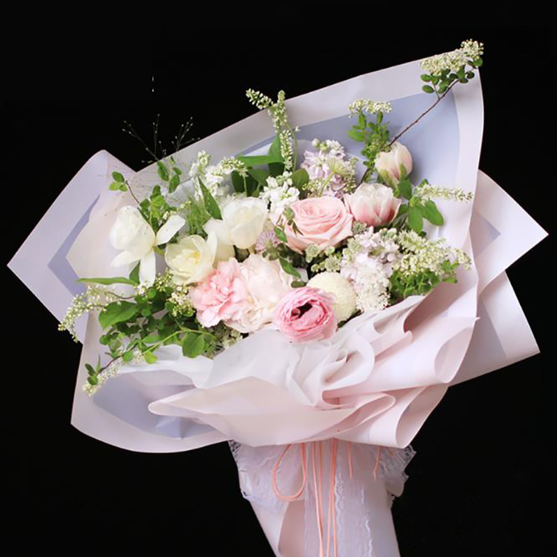 MYHC-09 Gezwollen rok 57×57cm (±2cm) Effen kleur bloemenverpakkingsfilm