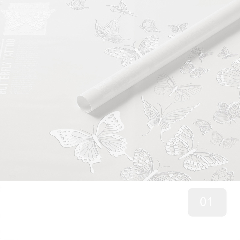 MYHC-14 Vlinderpatroon Ondoorzichtig Mat Bloem Inpakpapier