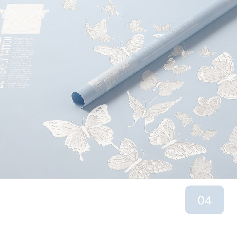 MYHC-14 Vlinderpatroon Ondoorzichtig Mat Bloem Inpakpapier