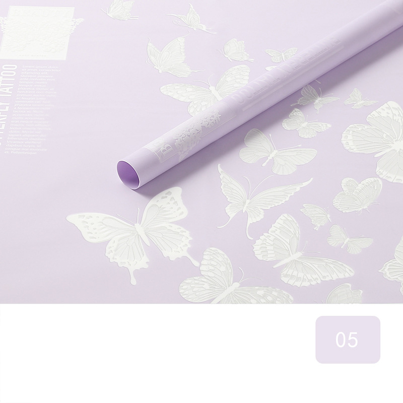 MYHC-14 Vlinderpatroon Ondoorzichtig Mat Bloem Inpakpapier