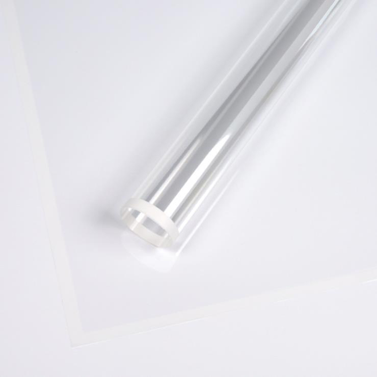 MYHC-15 Transparant inpakpapier voor plastic bloemen met monochrome rand