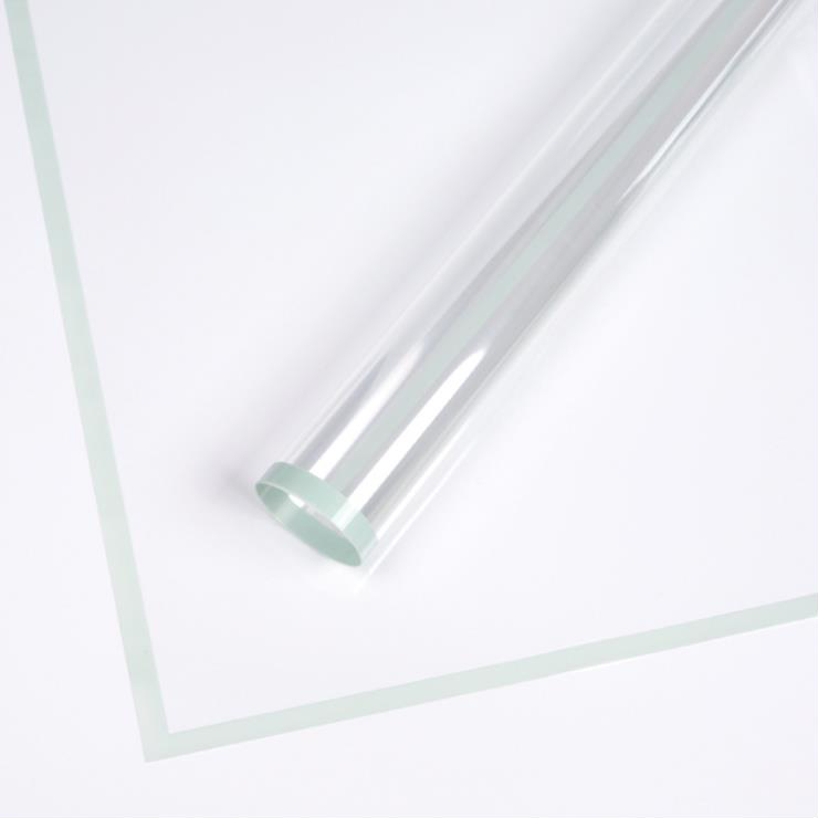 MYHC-15 Transparant inpakpapier voor plastic bloemen met monochrome rand