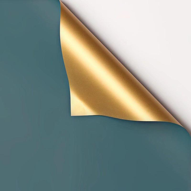 MYHC-17 Enkelzijdig Flash Goud, Dubbelzijdig Dubbelkleurig, Parelmoerfilm Bloeminpakpapier