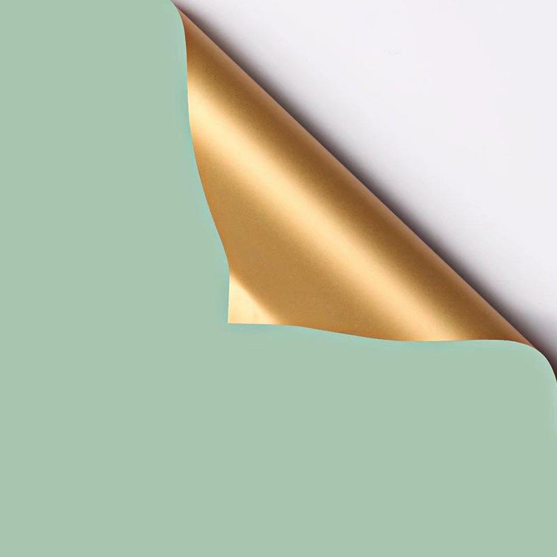 MYHC-17 Enkelzijdig Flash Goud, Dubbelzijdig Dubbelkleurig, Parelmoerfilm Bloeminpakpapier