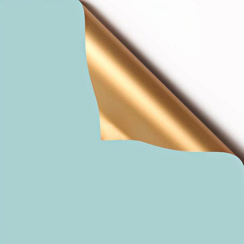 MYHC-17 Enkelzijdig Flash Goud, Dubbelzijdig Dubbelkleurig, Parelmoerfilm Bloeminpakpapier