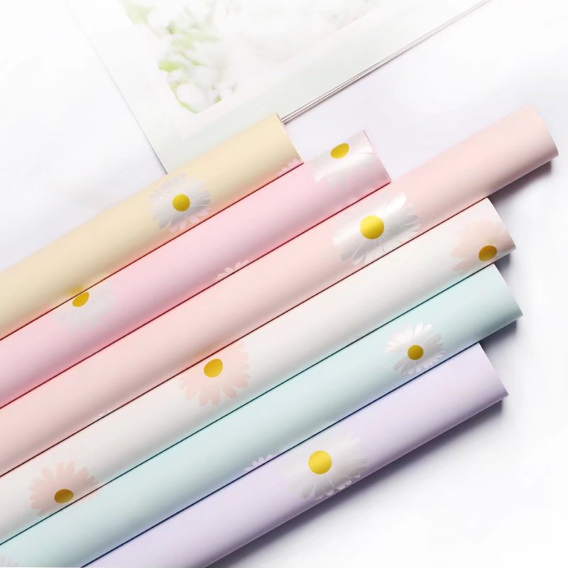 MYHC-18 Fresh Little Daisy Pearl Film Bloem Inpakpapier