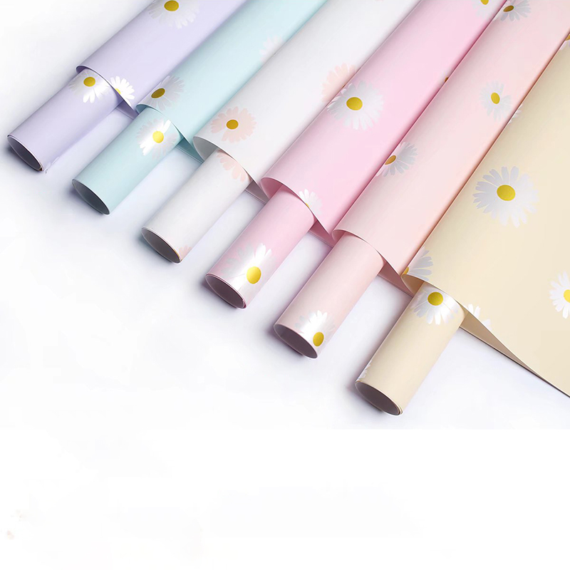 MYHC-18 Fresh Little Daisy Pearl Film Bloem Inpakpapier