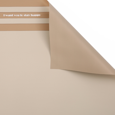 MYHC-22 57×57cm (±2cm) enkelzijdige rand horizontale parelmoerfilm bloem inpakpapier