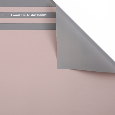 MYHC-22 57×57cm (±2cm) enkelzijdige rand horizontale parelmoerfilm bloem inpakpapier