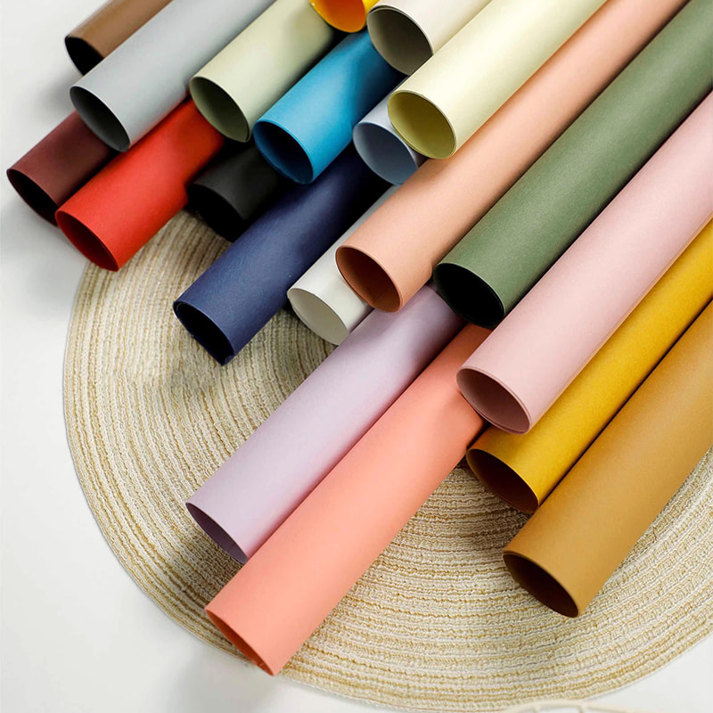 MYHC-30 20 kleuren parelfilm effen kleur bloem inpakpapier