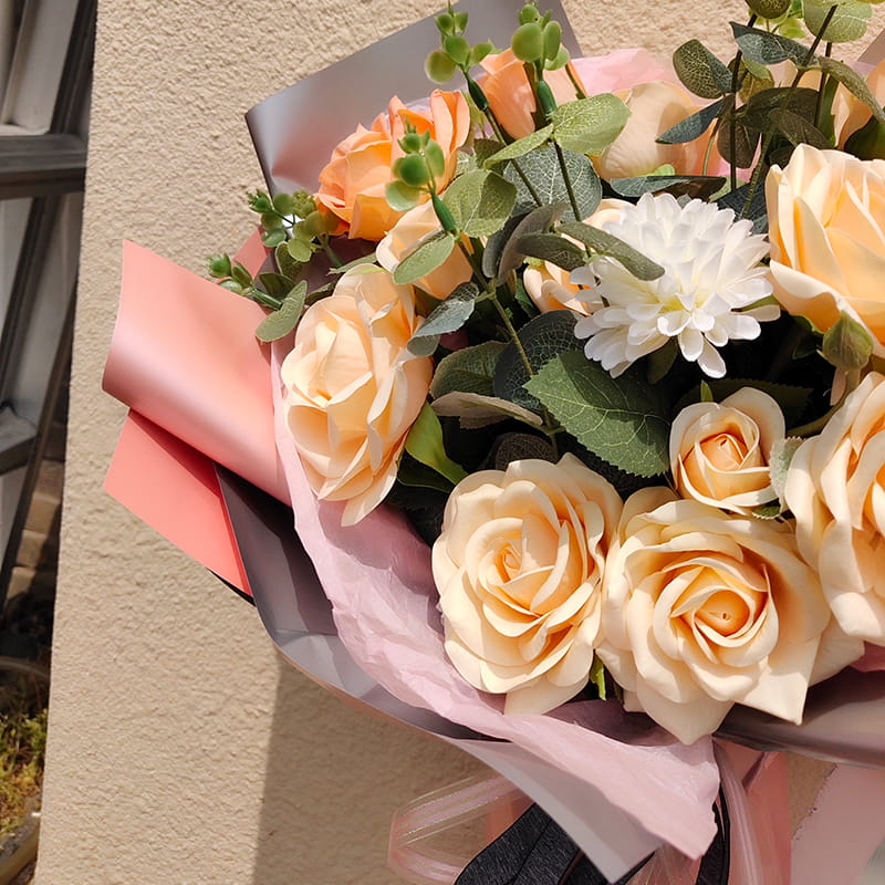 MYHC-32 Parel dubbelzijdig tweekleurig waterdicht bloemeninpakpapier