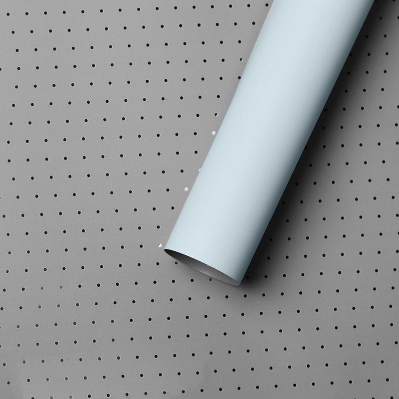 MYHC-34 Dot Decoratie Dubbelzijdige tweekleurige aluminium geplateerde katoenen bloemenverpakkingsfilm