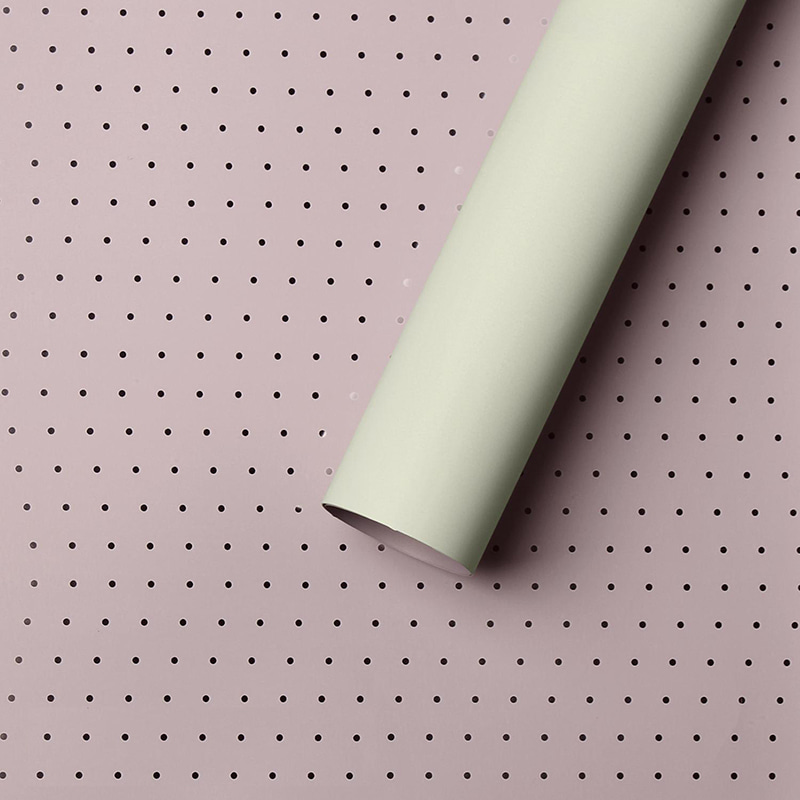 MYHC-34 Dot Decoratie Dubbelzijdige tweekleurige aluminium geplateerde katoenen bloemenverpakkingsfilm