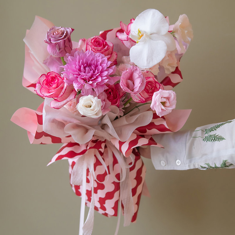 MYHC-35 BOPP golvend patroon waterdicht bloem inpakpapier