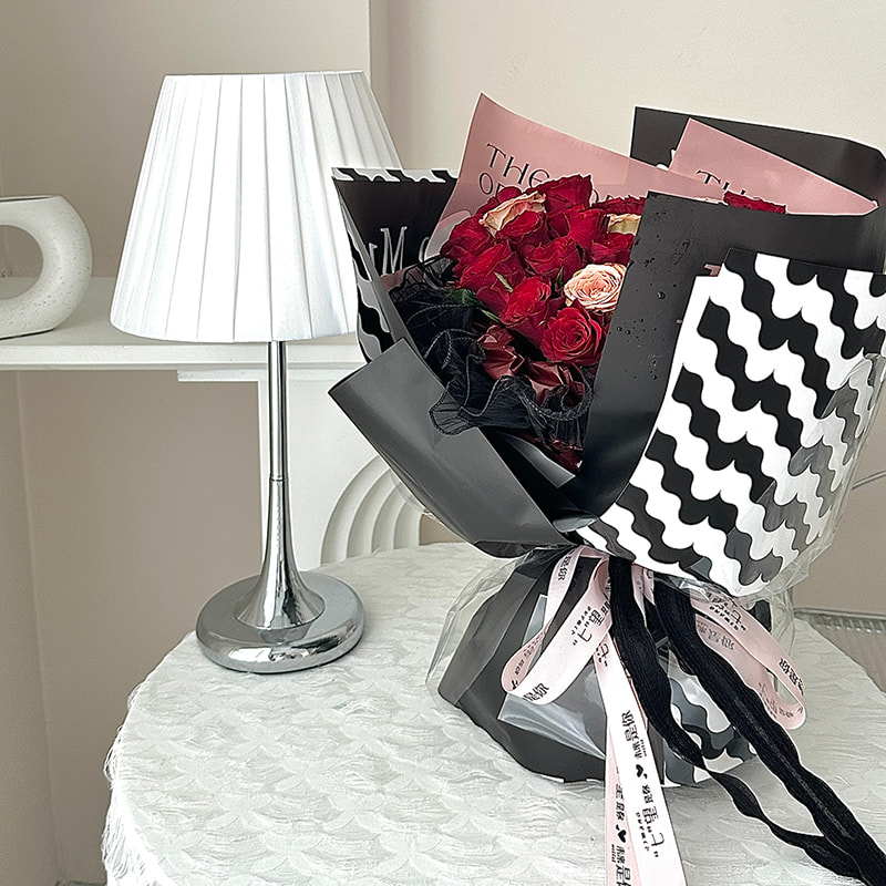 MYHC-35 BOPP golvend patroon waterdicht bloem inpakpapier