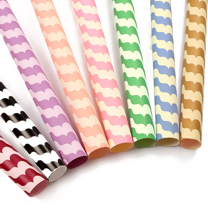 MYHC-35 BOPP golvend patroon waterdicht bloem inpakpapier