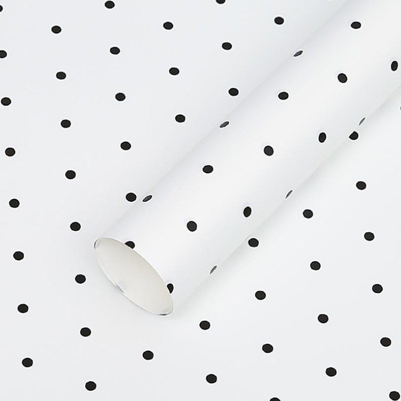 MYHC-37 Monochroom stippenkatoenen bloeminpakpapier