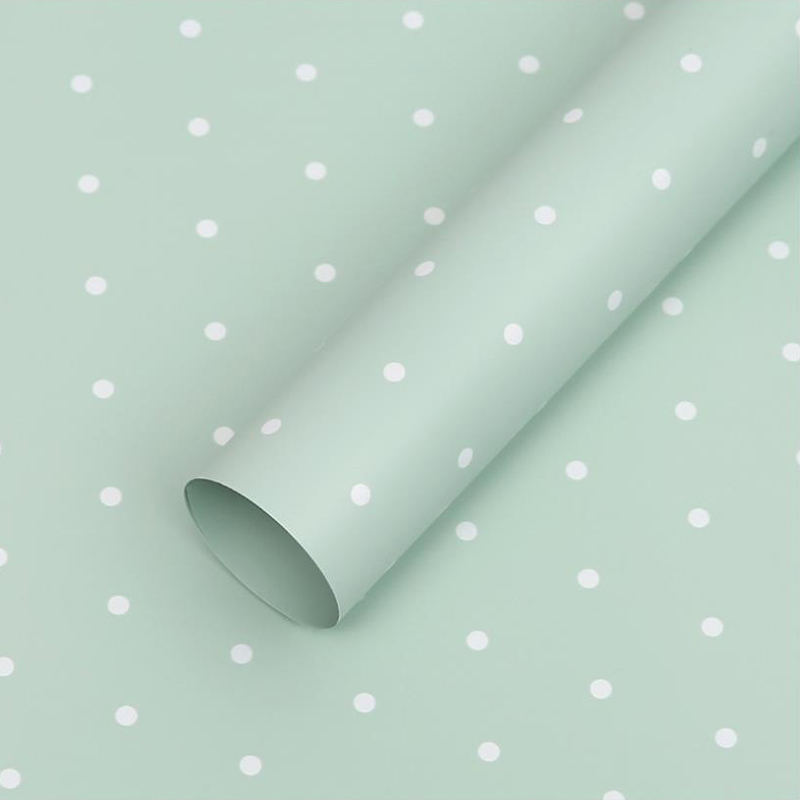 MYHC-37 Monochroom stippenkatoenen bloeminpakpapier