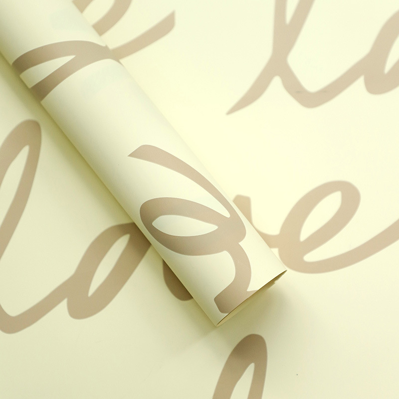 MYHC-45 Love Pattern Art waterdicht bloem inpakpapier