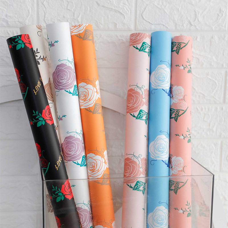 MYHC-47 Laagverzadigd inpakpapier voor bloemen van koeienhuid