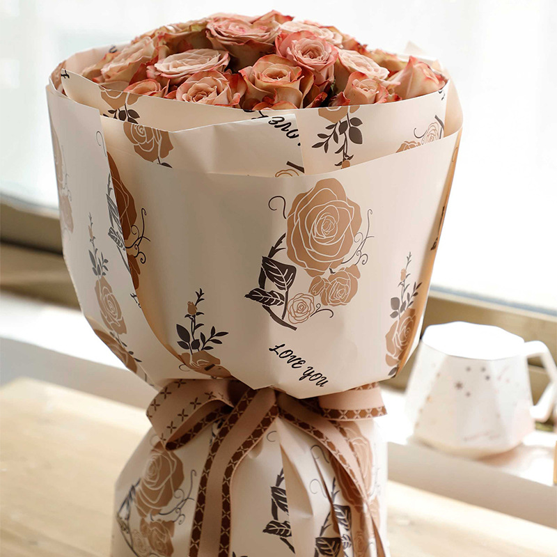 MYHC-47 Laagverzadigd inpakpapier voor bloemen van koeienhuid