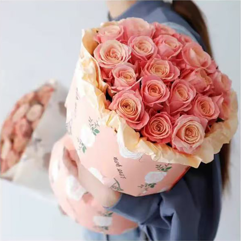 MYHC-47 Laagverzadigd inpakpapier voor bloemen van koeienhuid