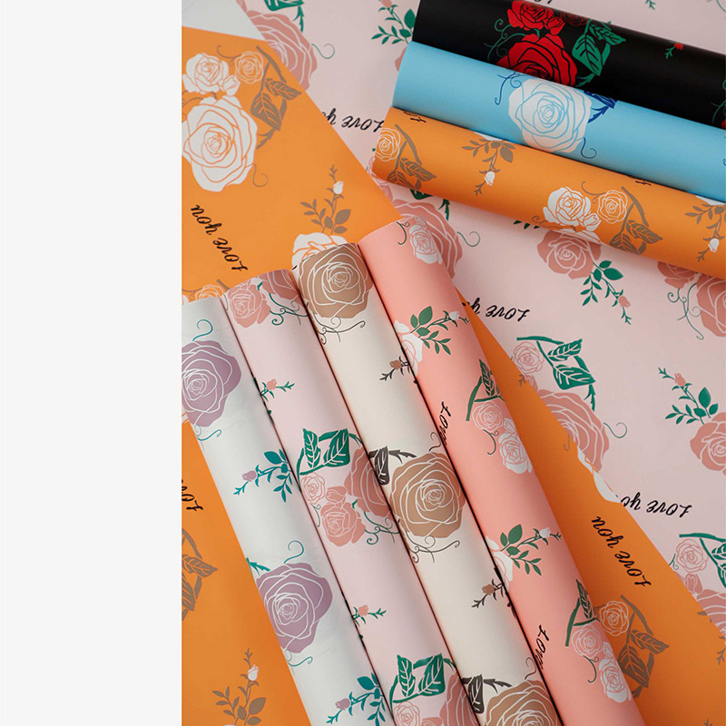 MYHC-47 Laagverzadigd inpakpapier voor bloemen van koeienhuid