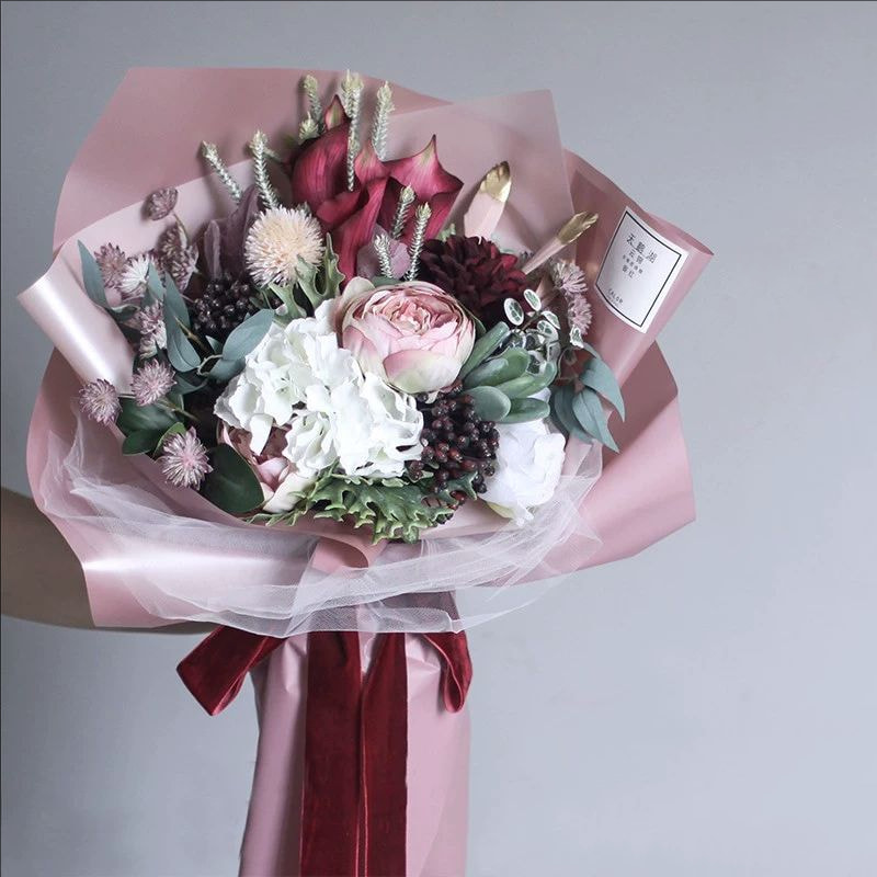 MYHC-59 Yunjin-matrasfilm Effen kleur bloemverpakkingsfilm