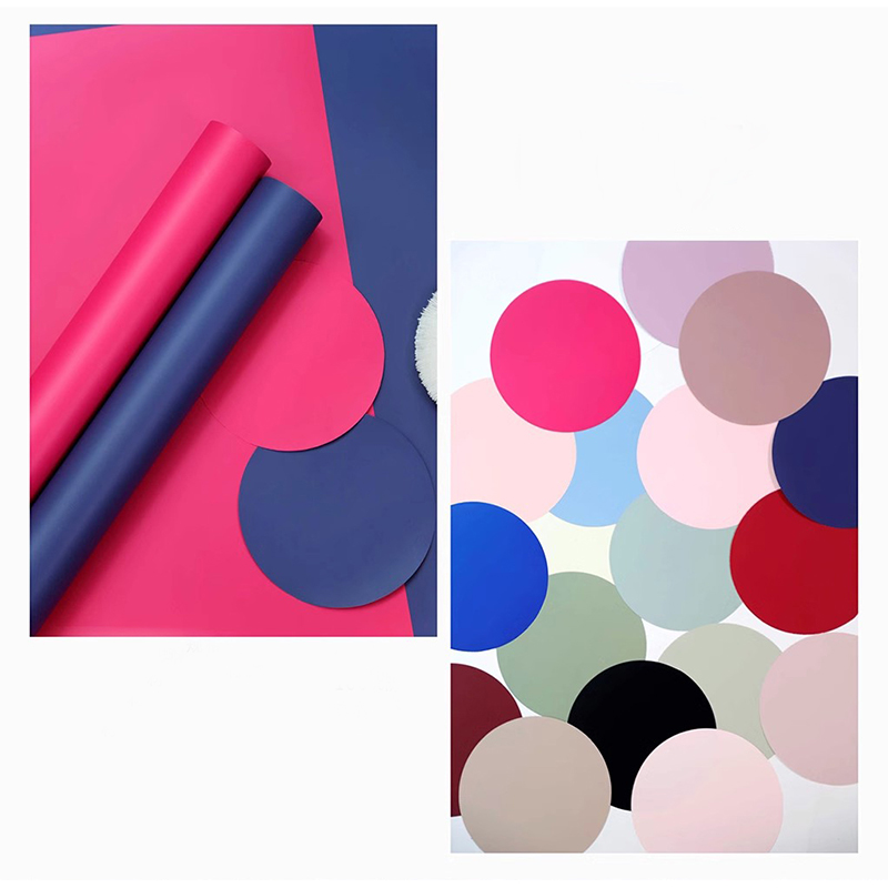 MYHC-68 Parelfilm 8 Zijde 45×50cm (±2cm) Effen kleur Bloeminpakpapier