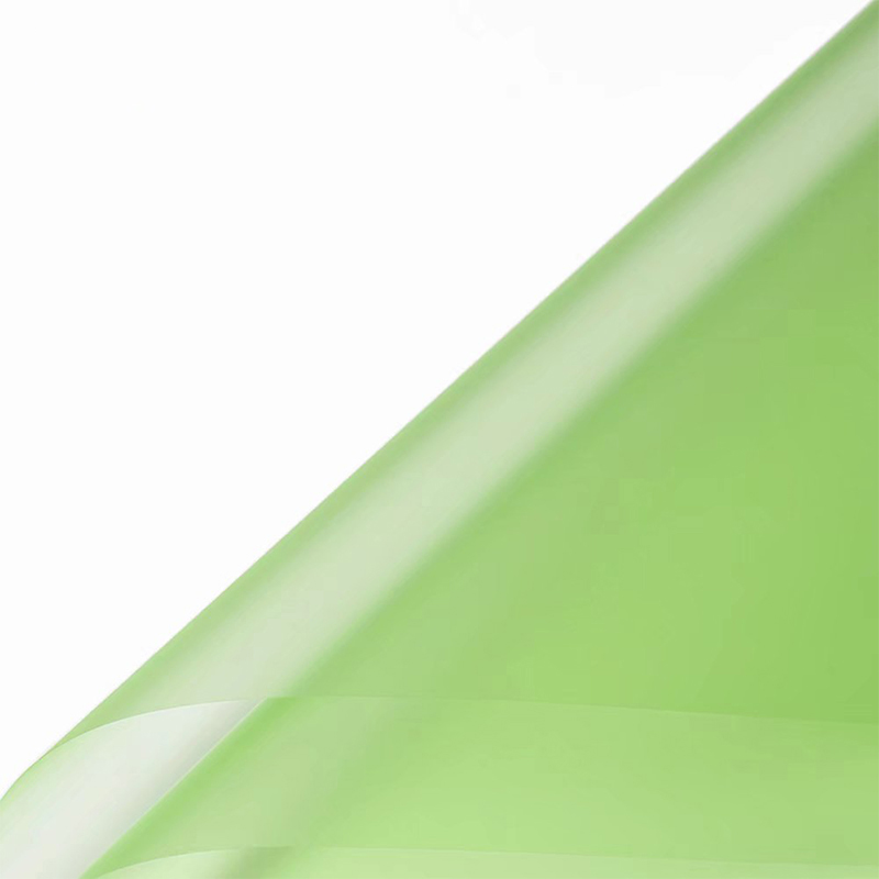 Mat effen kleur doorschijnend bloemeninpakpapier