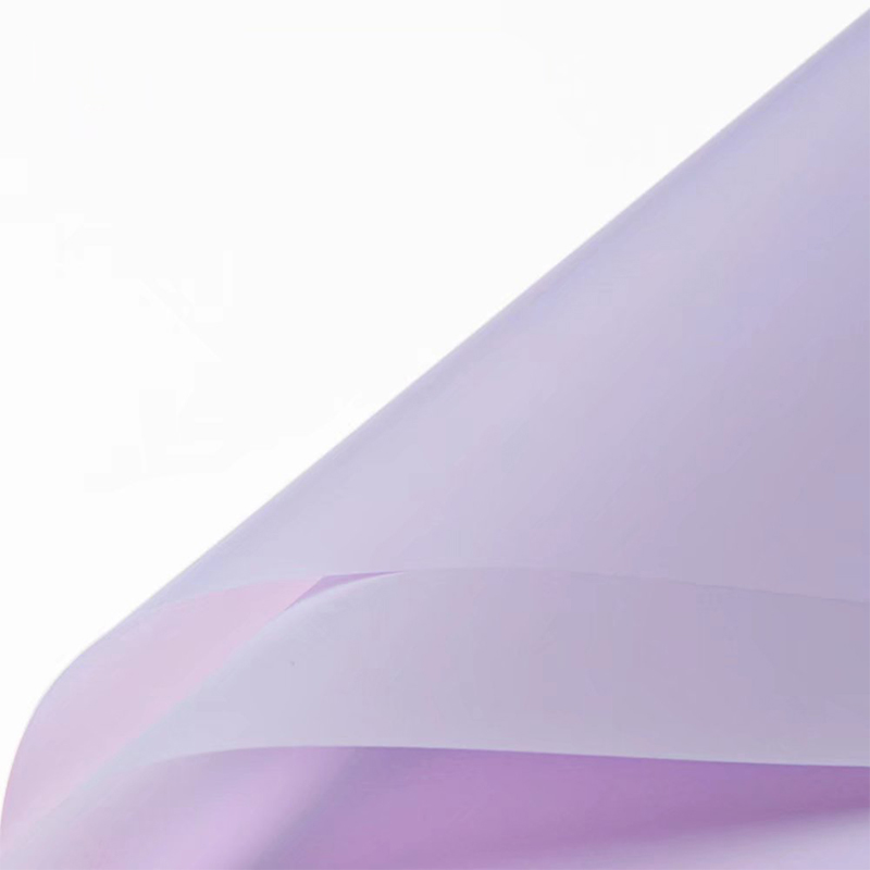 Mat effen kleur doorschijnend bloemeninpakpapier