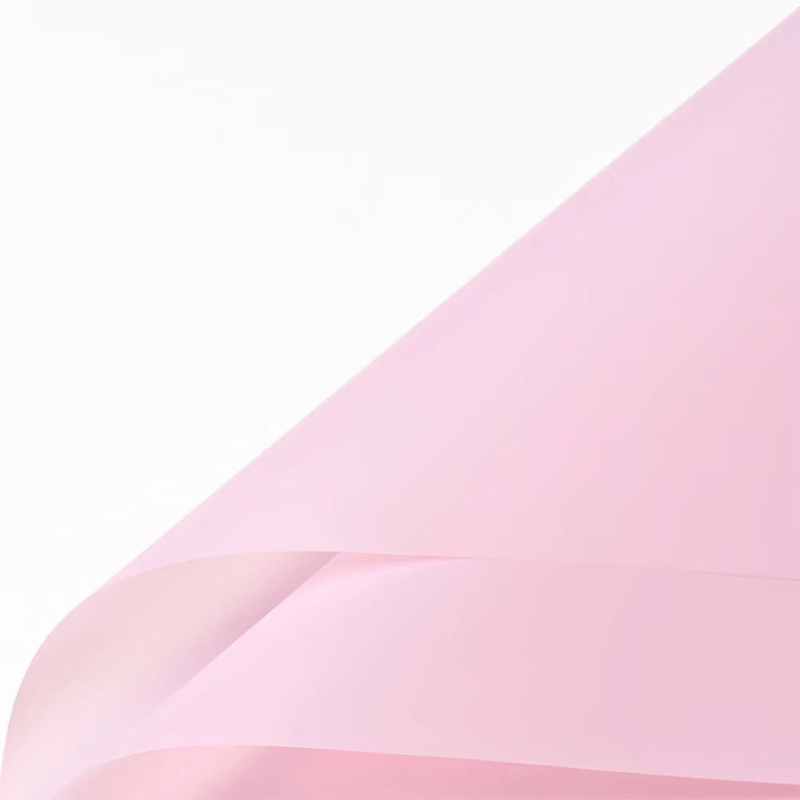 Mat effen kleur doorschijnend bloemeninpakpapier
