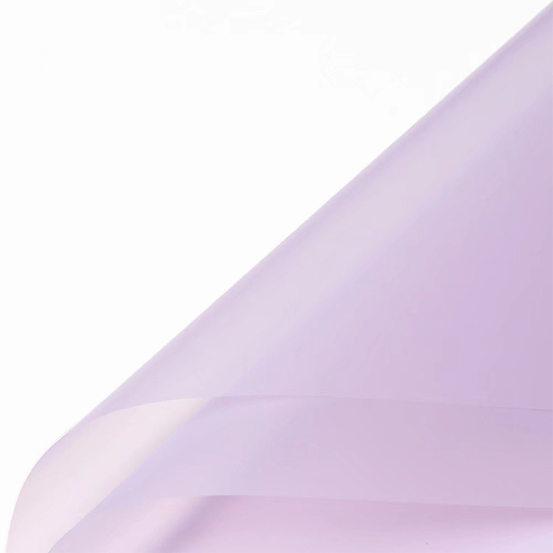 Mat effen kleur doorschijnend bloemeninpakpapier