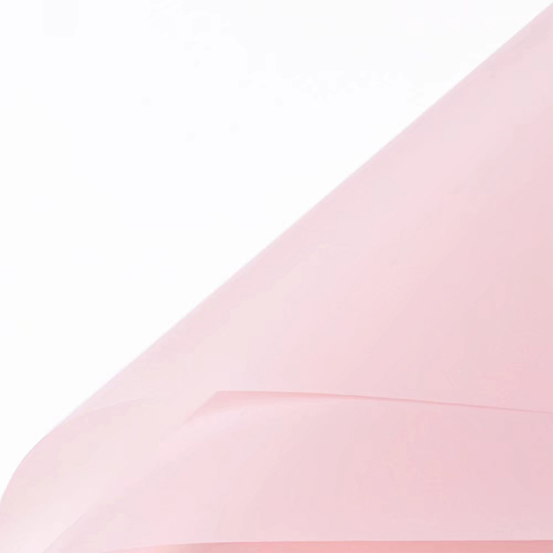 Mat effen kleur doorschijnend bloemeninpakpapier