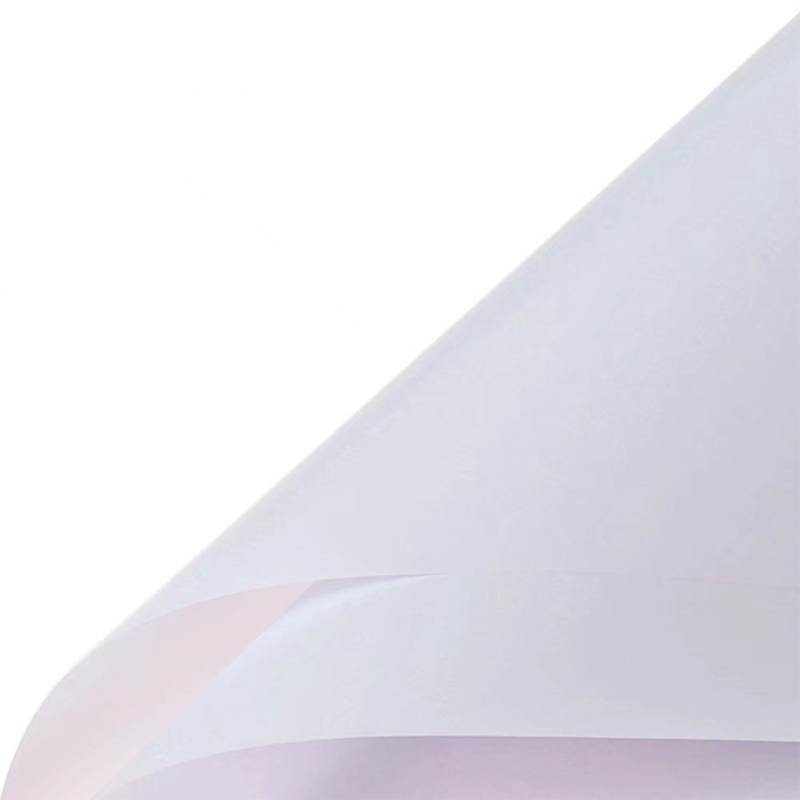 Mat effen kleur doorschijnend bloemeninpakpapier