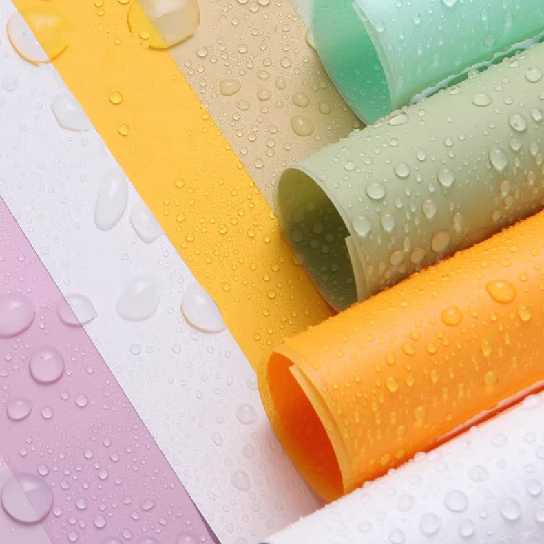 Mat effen kleur doorschijnend bloemeninpakpapier