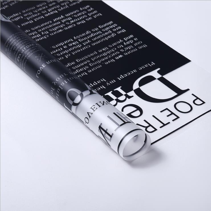 Frosted Jelly Bloem Wrap Film