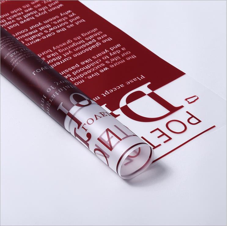 Frosted Jelly Bloem Wrap Film