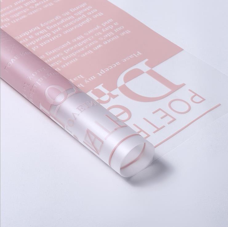 Frosted Jelly Bloem Wrap Film