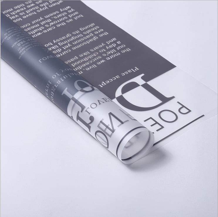 Frosted Jelly Bloem Wrap Film