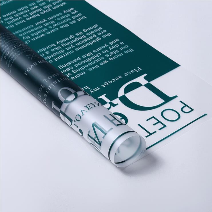 Frosted Jelly Bloem Wrap Film
