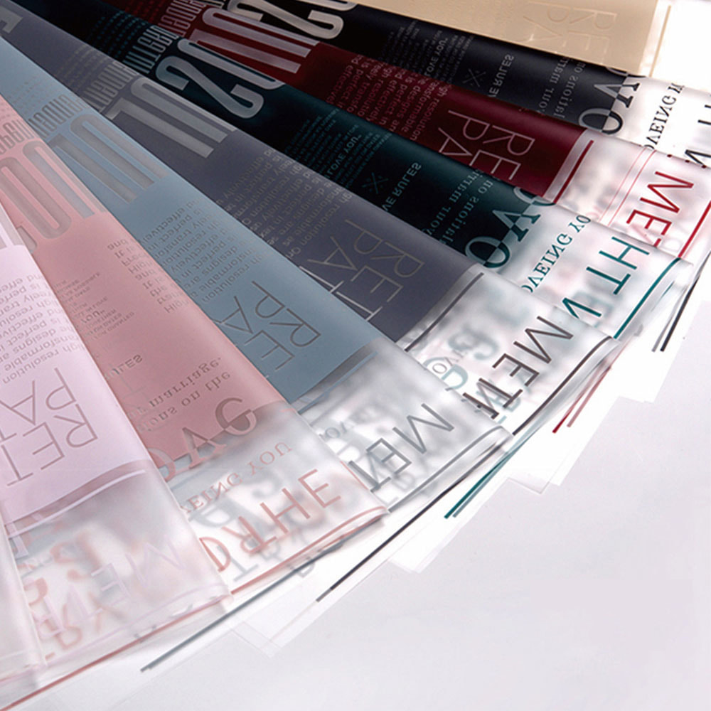 Frosted Jelly Bloem Wrap Film