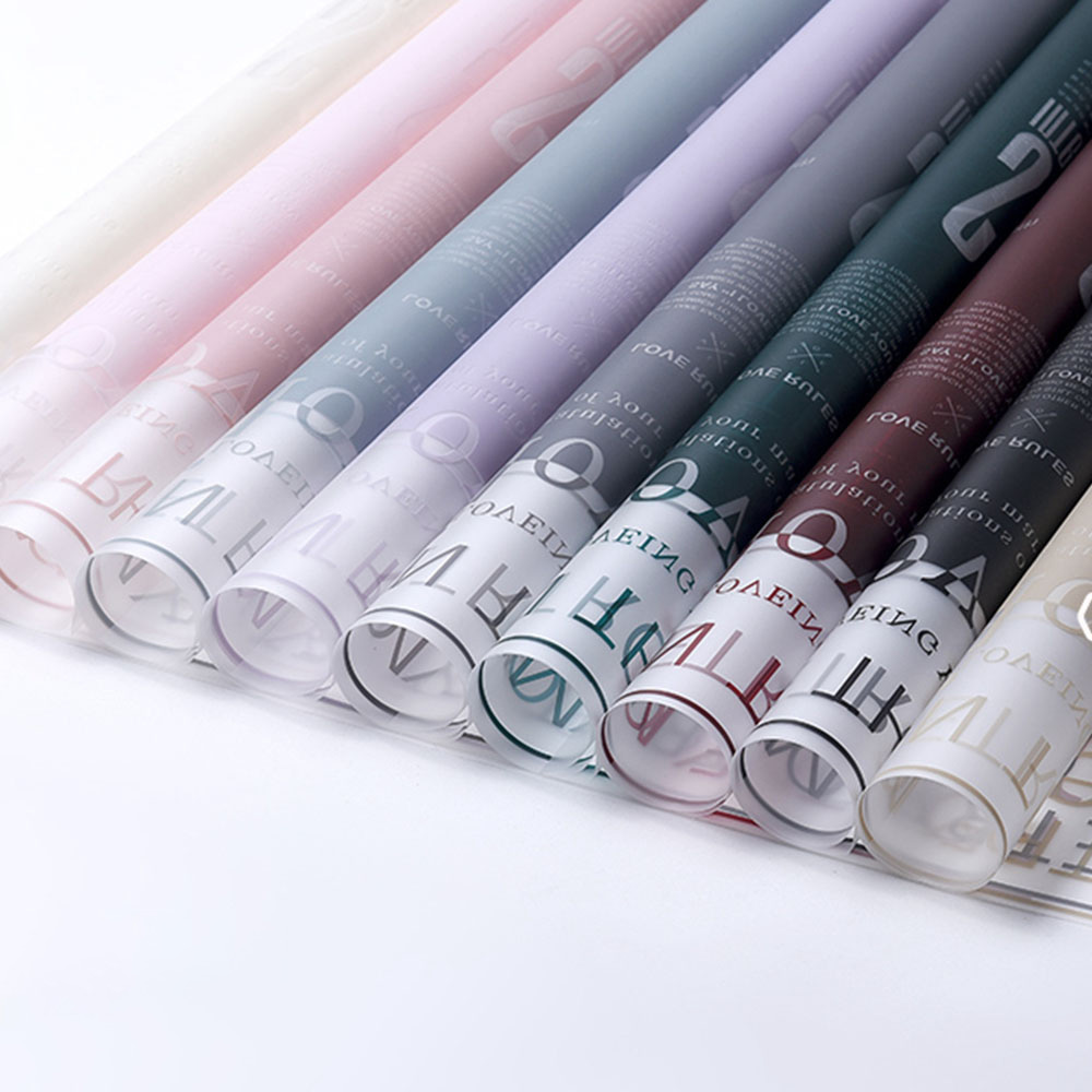 Frosted Jelly Bloem Wrap Film