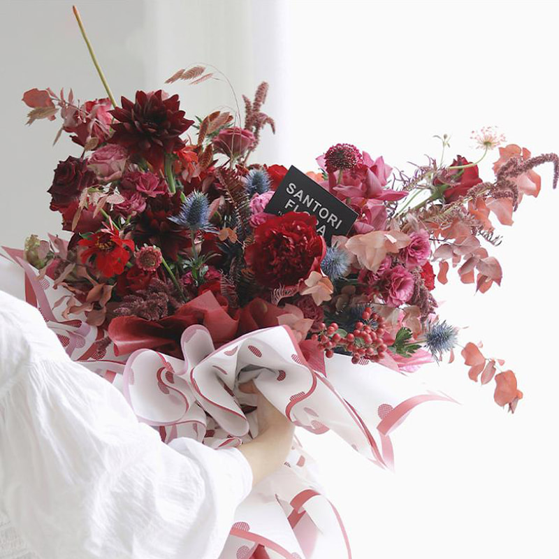 Hansu mat diy bloem inpakpapier