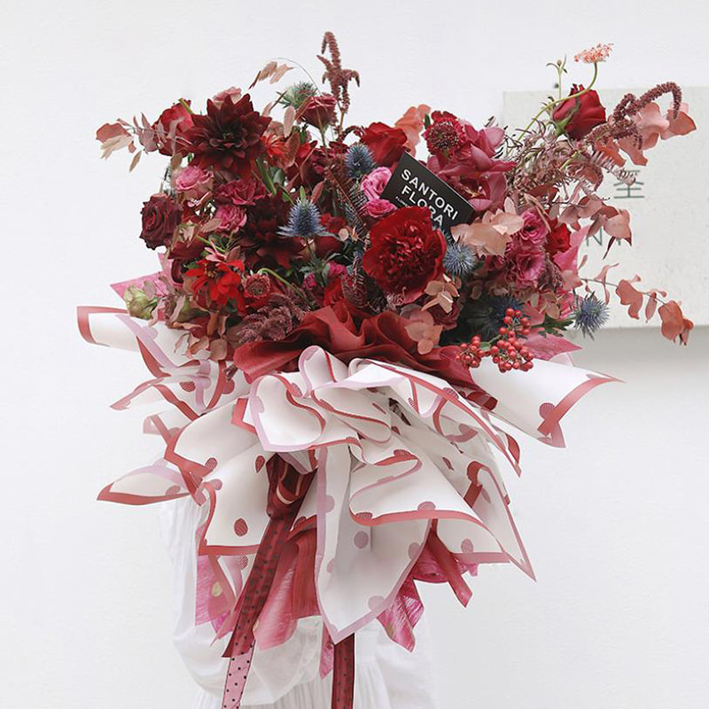 Hansu mat diy bloem inpakpapier