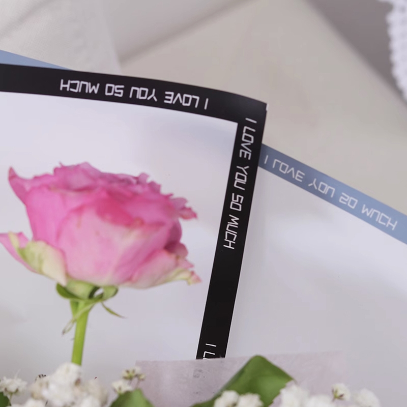 Plastic waterdicht reliëf mat lamineren bloem inpakpapier