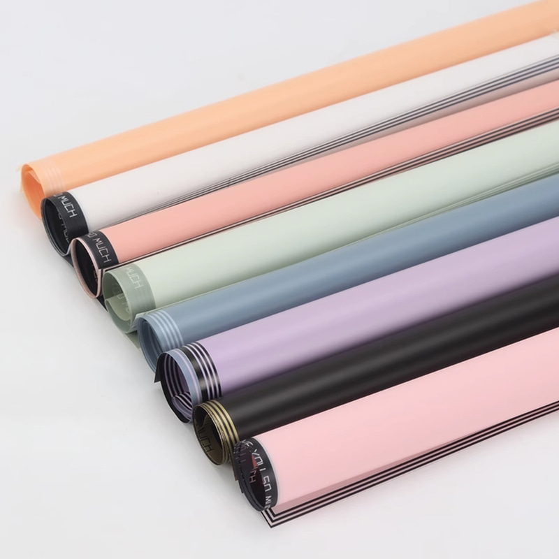 Plastic waterdicht reliëf mat lamineren bloem inpakpapier