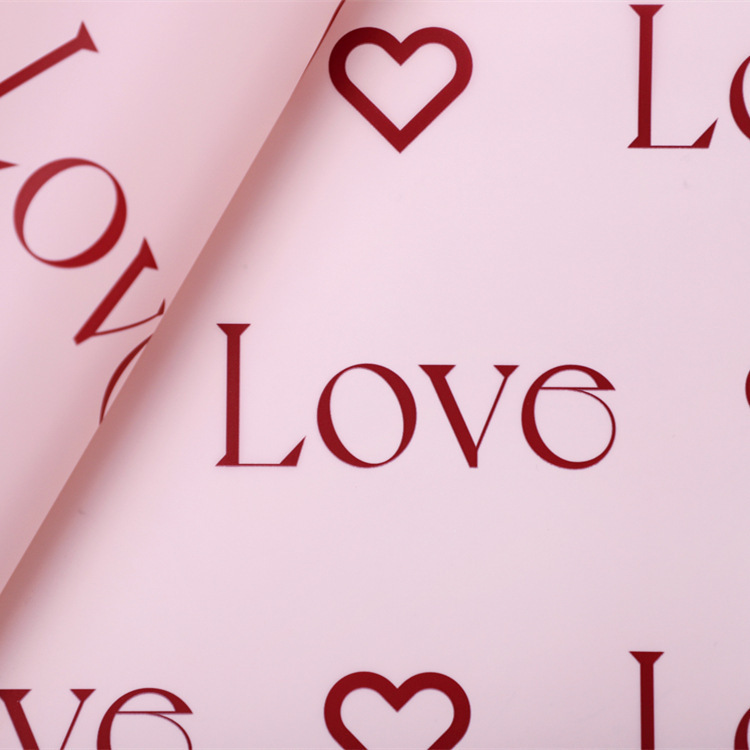 Liefdesbrieven Print Design Bloem Inpakpapier Nossa met waterdichte coating Kleurrijk