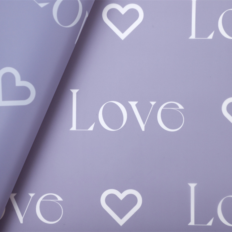 Liefdesbrieven Print Design Bloem Inpakpapier Nossa met waterdichte coating Kleurrijk
